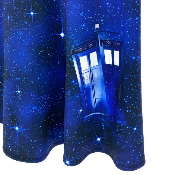 HOT TOPIC BBC Doctor Who Galaxy Tardis Dress - Picture 9 of 16